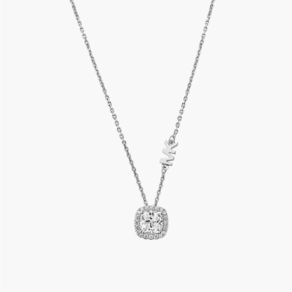 Michael Kors Sterling Silver Necklace with Charm and MK detail. New with Tag. - Picture 5 of 10